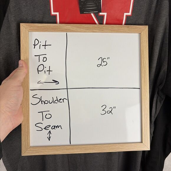 Nebraska Cornhuskers Lightweight Pullover Hoodie Size 2XL Black Gray NWT - Picture 5 of 5